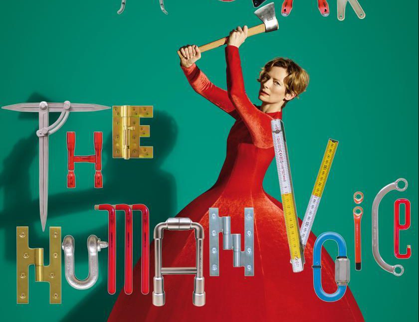 Cartel de la película The human voice de Pedro Almodóvar